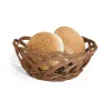 Leipäkori My Bar RATTAN polypropeeni Ovaali 18 x 13 x 7 cm (24 osaa)