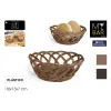 Leipäkori My Bar RATTAN polypropeeni Ovaali 18 x 13 x 7 cm (24 osaa)