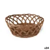 Leipäkori My Bar RATTAN polypropeeni Ovaali 26 x 20 x 8 cm (24 osaa)