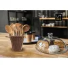 Pot for Kitchen Utensils My Bar RATTAN polypropylene 14 x 14 x 19 cm (12 Units)