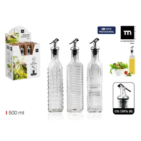 Indelis aliejui La Mediterránea Skaidrus Sidabras stiklas 500 ml (24 vnt.)