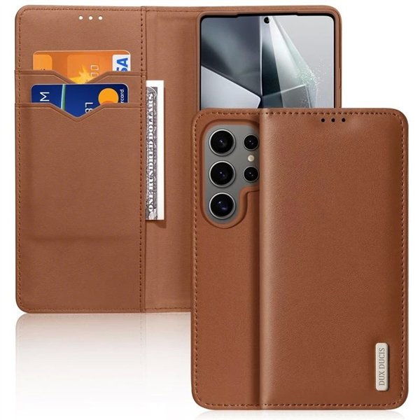 Case Dux Ducis Hivo for Samsung S938 S25 Ultra brown