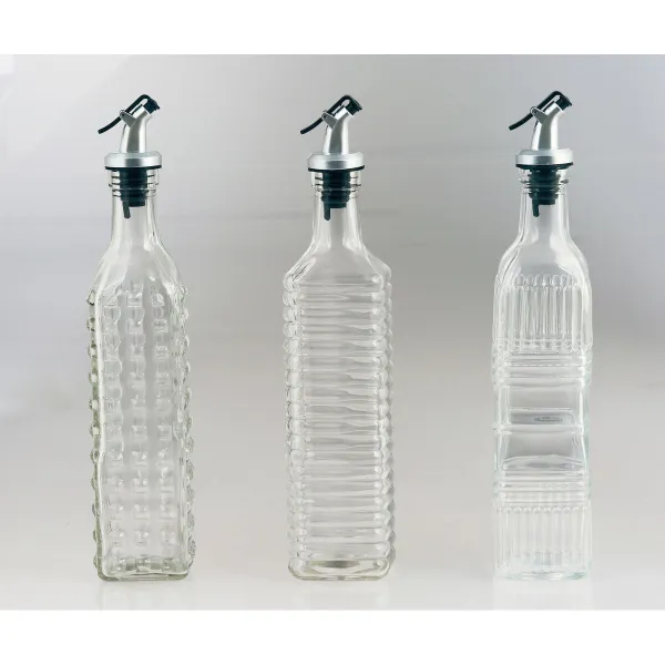 Indelis aliejui La Mediterránea Skaidrus Sidabras stiklas 500 ml (24 vnt.)