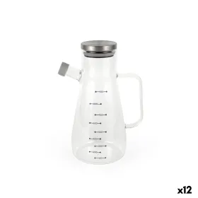 Indelis aliejui La Mediterránea Skaidrus Sidabras Silikoninis Plienas Borosilikatinis stiklas 900 ml (12 vnt.)