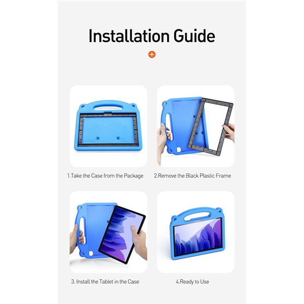 Dėklas Dux Ducis Panda Samsung X200/X205 Tab A8 10.5 2021 rožinis