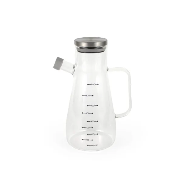 Indelis aliejui La Mediterránea Skaidrus Sidabras Silikoninis Plienas Borosilikatinis stiklas 900 ml (12 vnt.)