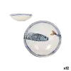 Syvä lautanen La Mediterránea Peixe 2.0 Monivärinen Keraminen Ø 21 cm (12 osaa)