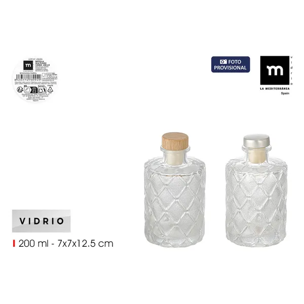 Стеклянная бутылка La Mediterránea STRIPES Cтекло 200 ml (24 штук)