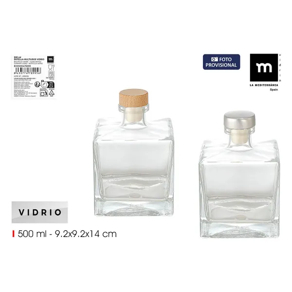 Стеклянная бутылка La Mediterránea Cтекло 500 ml (24 штук)