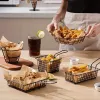 Basket for Presenting Aperitifs My Bar 16 x 10 x 5 cm (24 Units)