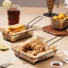 Basket for Presenting Aperitifs My Bar 16 x 10 x 5 cm (24 Units)