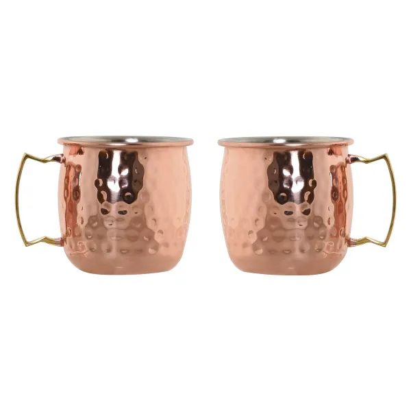 Набор из 2 кружек Mug Home ESPRIT Позолоченный 480 ml