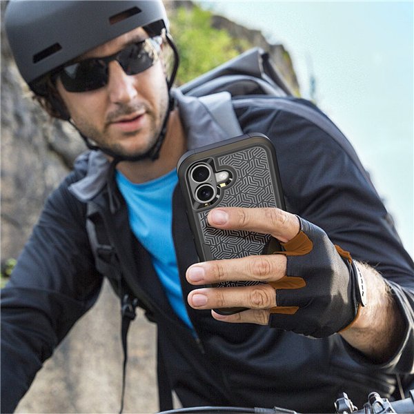 Case Dux Ducis Shld Apple iPhone 17 black (Contour&nbsp;Pattern)