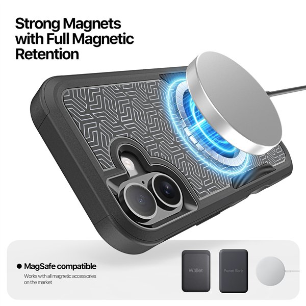 Dėklas Dux Ducis Shld Apple iPhone 17 juodas (Rhythm&nbsp;Pattern)