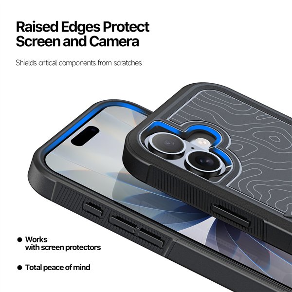 Dėklas Dux Ducis Shld Apple iPhone 17 juodas (Rhythm&nbsp;Pattern)