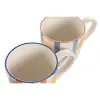 Кружка Mug Home ESPRIT Жёлтый Синий Белый Оранжевый Лимонный Средиземноморье С облегчением 360 ml (4 штук)