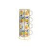 Piece Coffee Cup Set Home ESPRIT Yellow Blue White Orange Metal Dolomite 260 ml