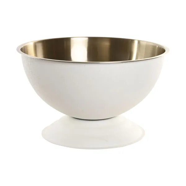 Champagne Cooler Home ESPRIT White Golden Stainless steel Aluminium Loft 40 x 40 x 23 cm