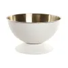 Champagne Cooler Home ESPRIT White Golden Stainless steel Aluminium Loft 40 x 40 x 23 cm