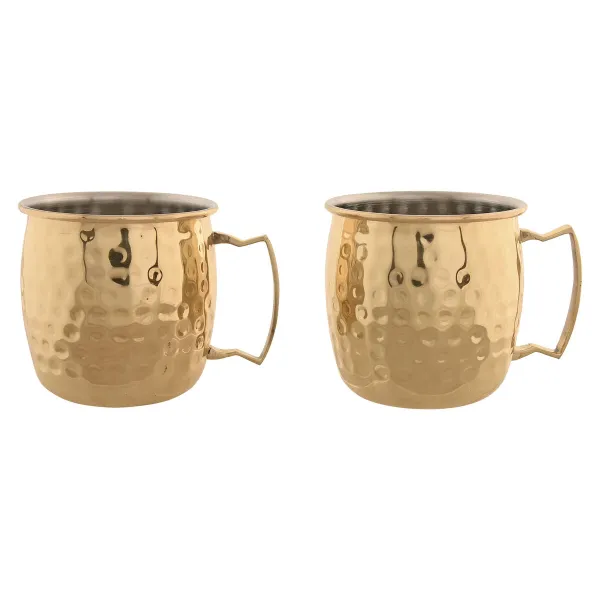Набор из 2 кружек Mug Home ESPRIT Позолоченный Loft 480 ml (2 штук)