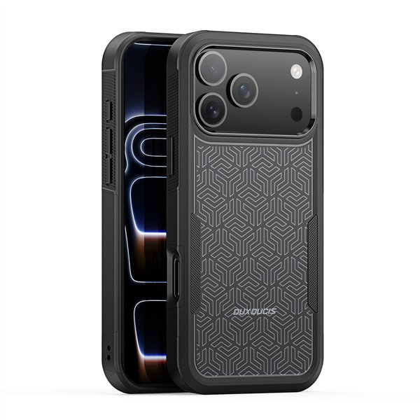 Case Dux Ducis Shld Apple iPhone 17 Pro black (Triangle&nbsp;Pattern)