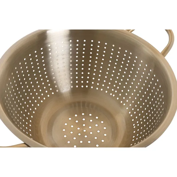 Drainer Home ESPRIT Golden Stainless steel Aluminium 24 x 24 x 19 cm