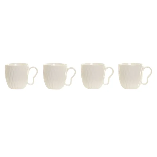 Кружка Mug Home ESPRIT Белый Темно-коричневый С облегчением 350 ml