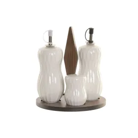 Aliejaus ir acto rinkinys Home ESPRIT Balta Bambukas Porcelianas 17 x 17 x 19 cm