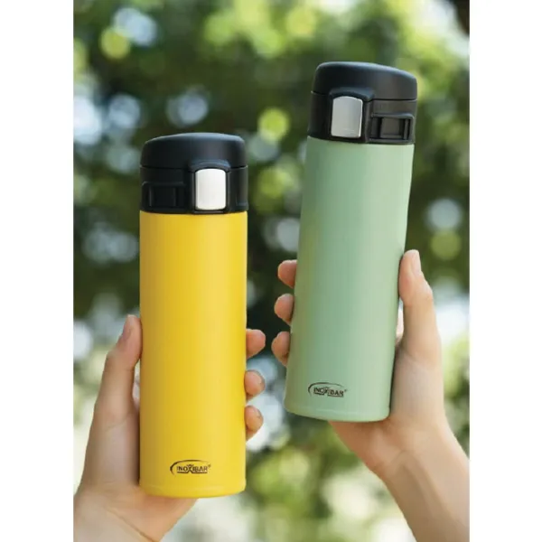 Stainless Steel Flask Inoxibar Yellow 300 ml