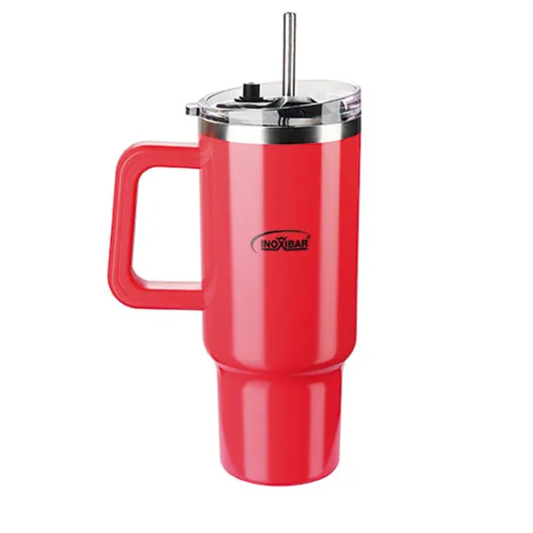 Термокружка с крышкой Inoxibar Красный 1,2 L