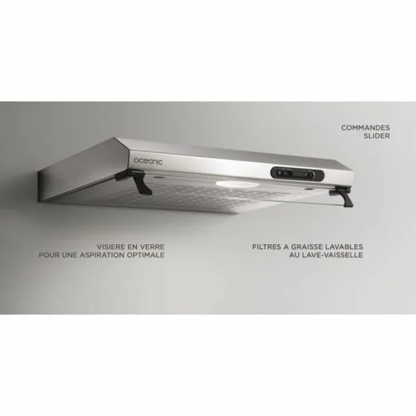 Įprastas gaubtas Oceanic OCEAHC205S Pilka 205 m3/h