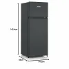Combined Refrigerator Severin DT8762      144 206 L Black