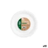 Sarja kierrätettäviä lautasia Maxi Products Valkoinen Sokeriruoko Ø 26 cm 50 Kappaletta (10 osaa)