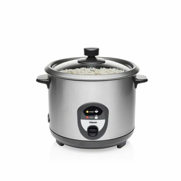 rīsu vārāmo katlu Tristar RK-6126 Arrocera 400 W Nerūsējošais tērauds Sudrabains 1 L