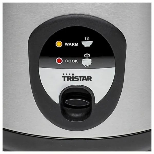 rīsu vārāmo katlu Tristar RK-6126 Arrocera 400 W Nerūsējošais tērauds Sudrabains 1 L