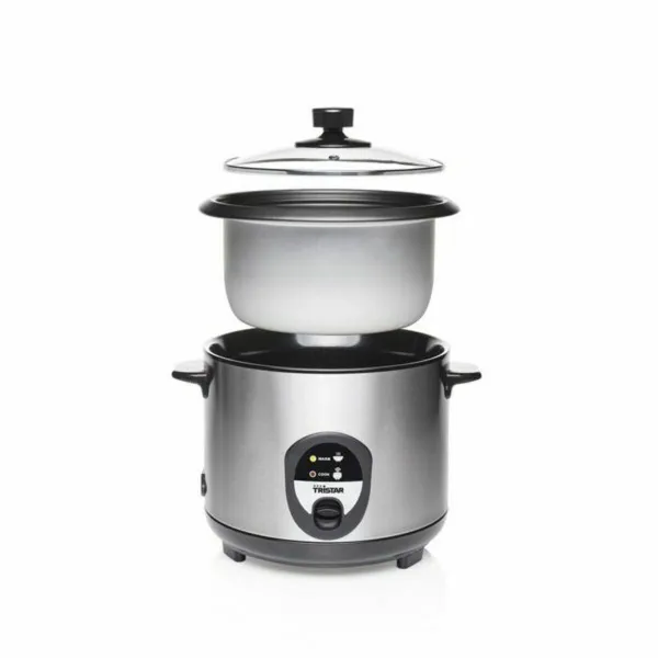 rīsu vārāmo katlu Tristar RK-6126 Arrocera 400 W Nerūsējošais tērauds Sudrabains 1 L