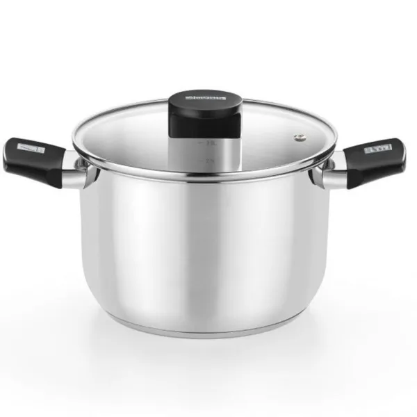 Casserole with Lid Monix M240222 Black Stainless steel Bakelite