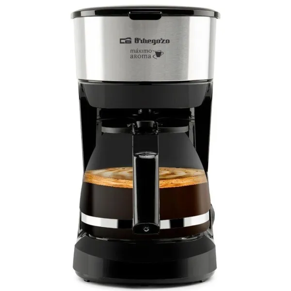 Drip Coffee Machine Orbegozo 18486 Black Silver 600 W 6 Cups