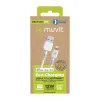 USB to Lightning Cable Muvit for Change White 1,2 m