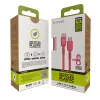 USB-C to USB-C Cable Muvit for Change Magenta 0,2 m