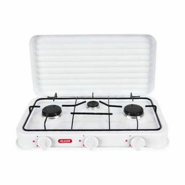 dujinė viryklė Algon Su dangteliu Balta 5400 W 55 x 7 x 32 cm (2 vnt.)