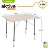 Stalas Aktive 80 x 60 cm Balta Sulankstomas Stovyklavimas
