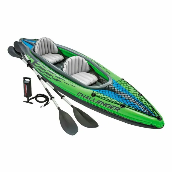 Pripučiamos baidarės Intex Water Lounge 351 x 76 x 38 cm Žalia 2 asmenys