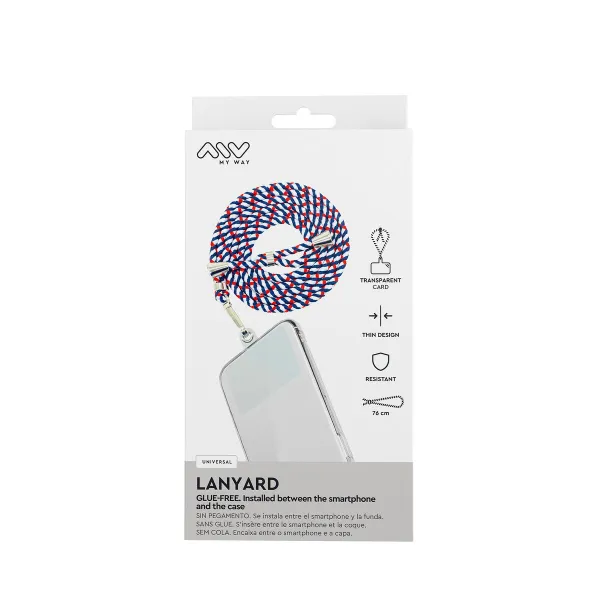Mobile Phone Lanyard Myway Blue Red