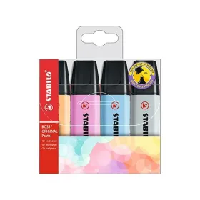 Набор флуоресцентных маркеров Stabilo Boss Original Pastel Разноцветный (4 штук)