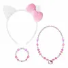 Necklace Hello Kitty Fuchsia 3 Pieces
