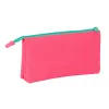 Triple Carry-all Nait Nait Rosa fluor Pink 22 x 12 x 3 cm