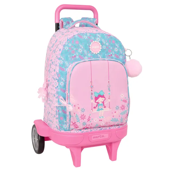 Mokyklinė kuprinė su ratukais Safta Swing Spalvotas 33 x 45 x 22 cm