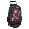 Mokyklinė kuprinė su ratukais Spider-Man Attack Juoda 32 x 44 x 16 cm