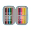 School Case with Accessories Snoopy Love Blue 12,5 x 19,5 x 5,5 cm 37 Pieces